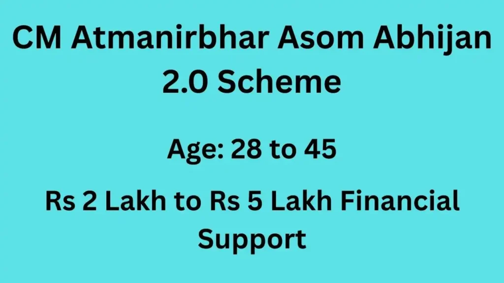CM Atmanirbhar Asom Abhijan 2.0 