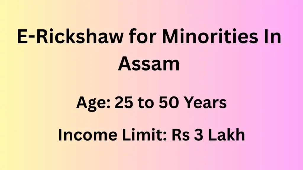E-Rickshaw Scheme Assam