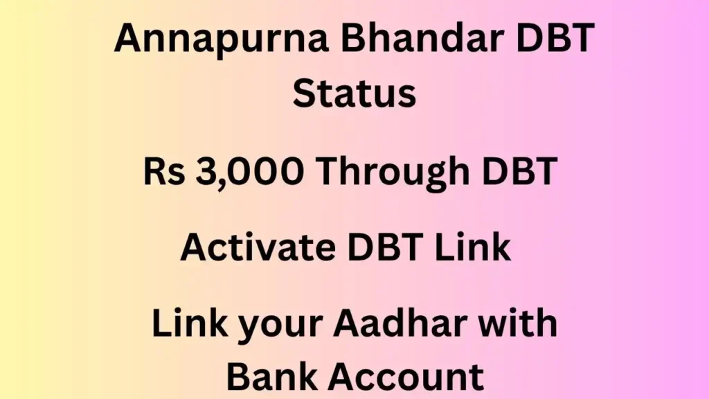 Annapurna Bhandar DBT Link Status
