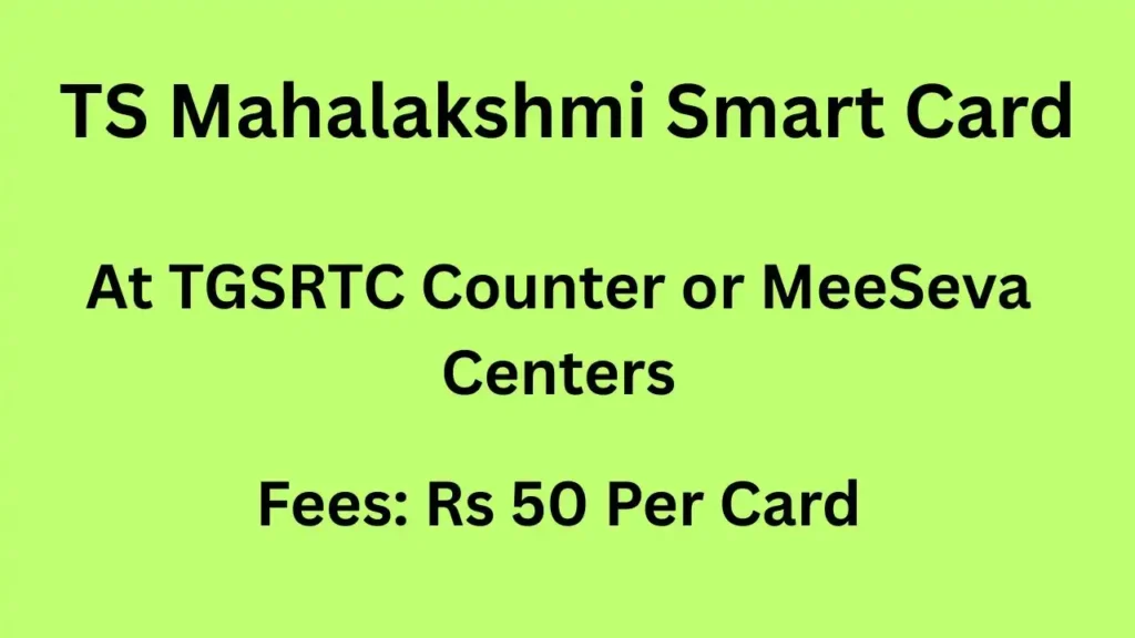 Mahalakshmi Smart Card Telangana