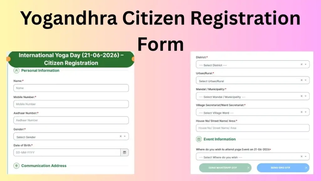 Yogandhra Citizen Registration