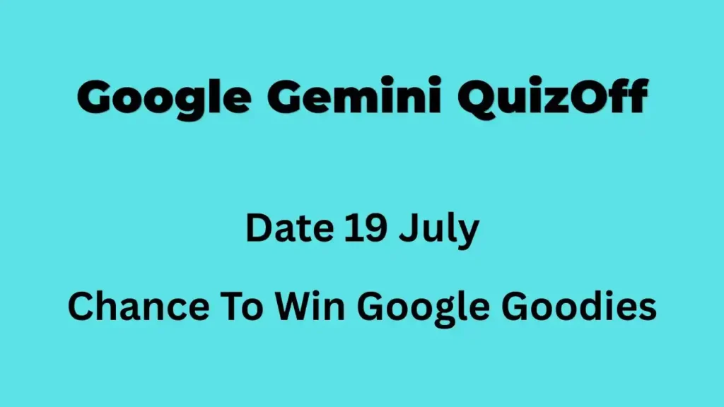 Google Gemini Quiz Off Registration